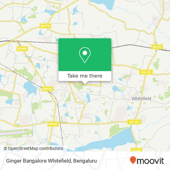Ginger Bangalore Whitefield map