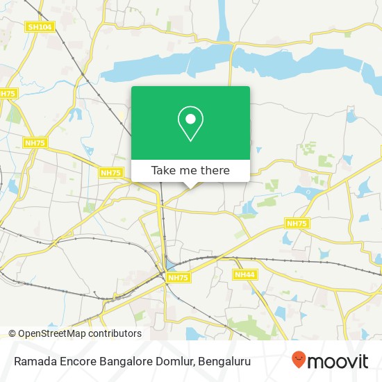 Ramada Encore Bangalore Domlur map
