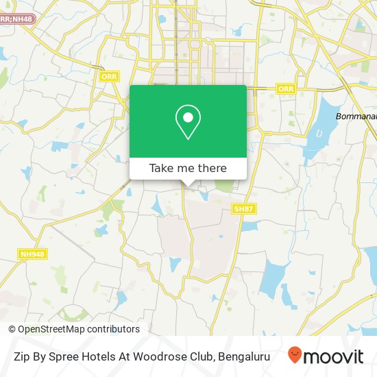 Zip By Spree Hotels At Woodrose Club map