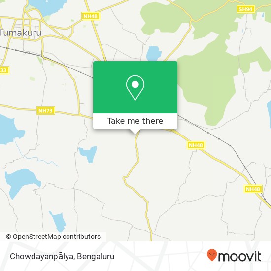 Chowdayanpālya map