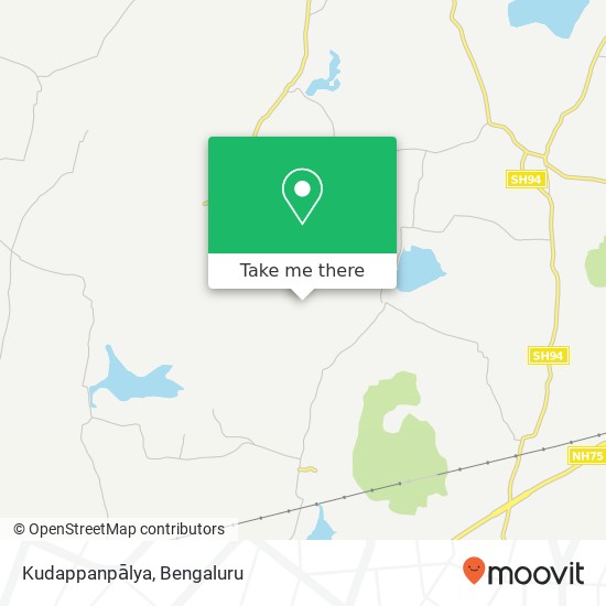 Kudappanpālya map