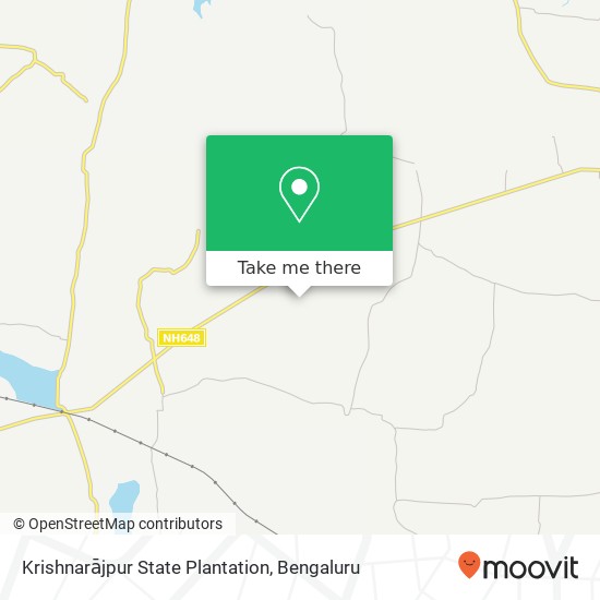 Krishnarājpur State Plantation map