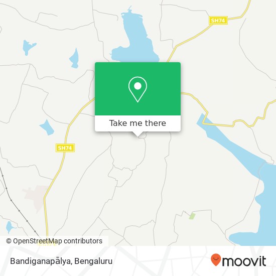 Bandiganapālya map
