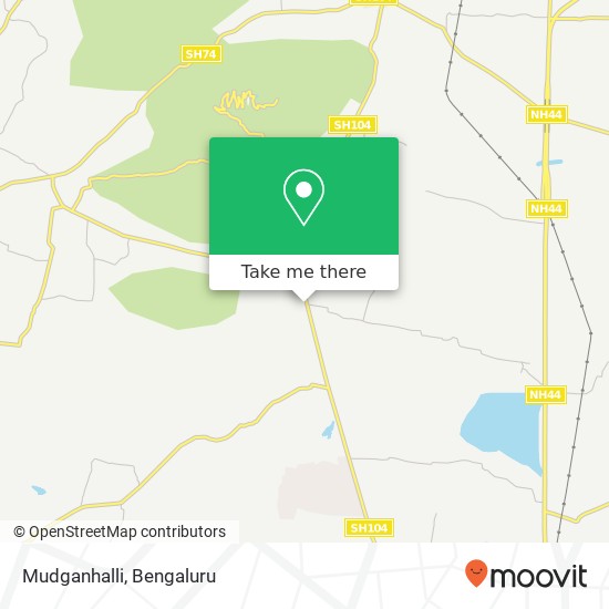 Mudganhalli map