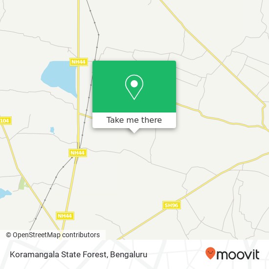 Koramangala State Forest map