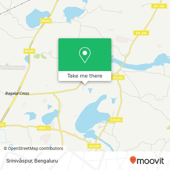 Srinivāspur map