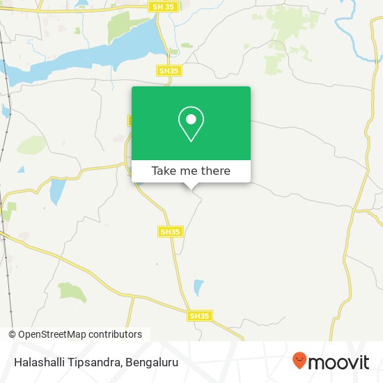 Halashalli Tipsandra map