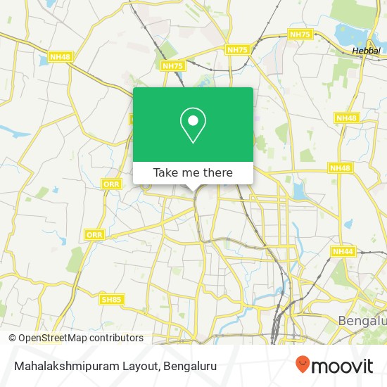 Mahalakshmipuram Layout map