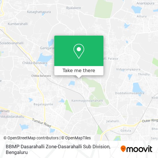 BBMP Dasarahalli Zone-Dasarahalli Sub Division map