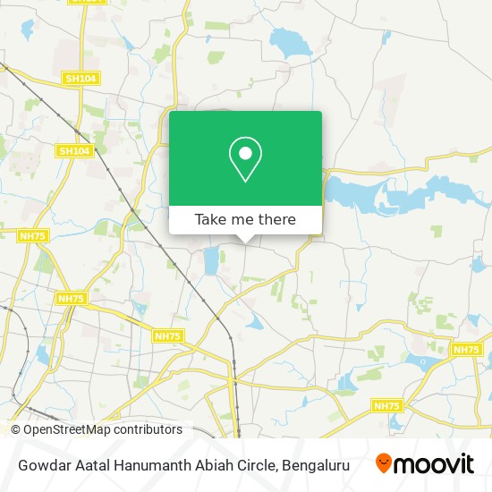 Gowdar Aatal Hanumanth Abiah Circle map