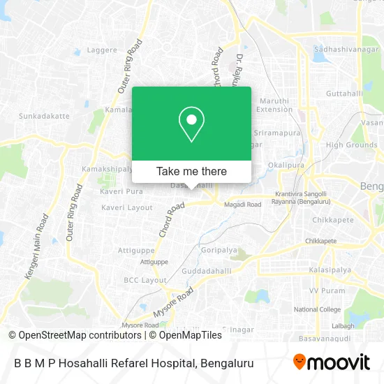 B B M P Hosahalli Refarel Hospital map