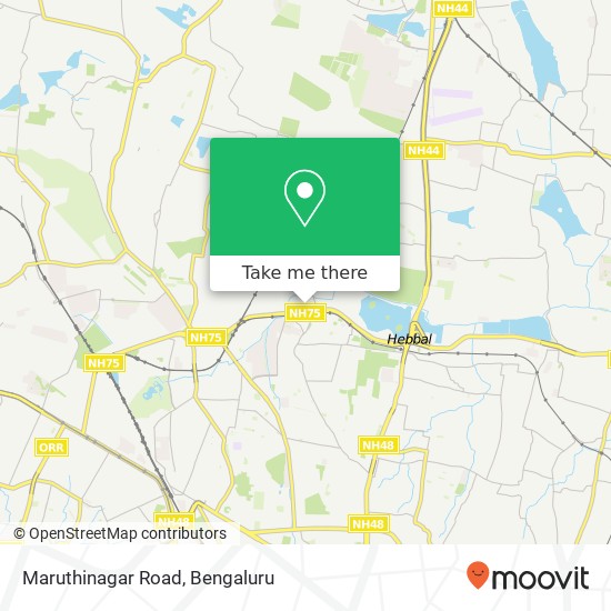 Maruthinagar Road map