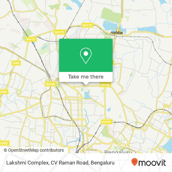 Lakshmi Complex, CV Raman Road map