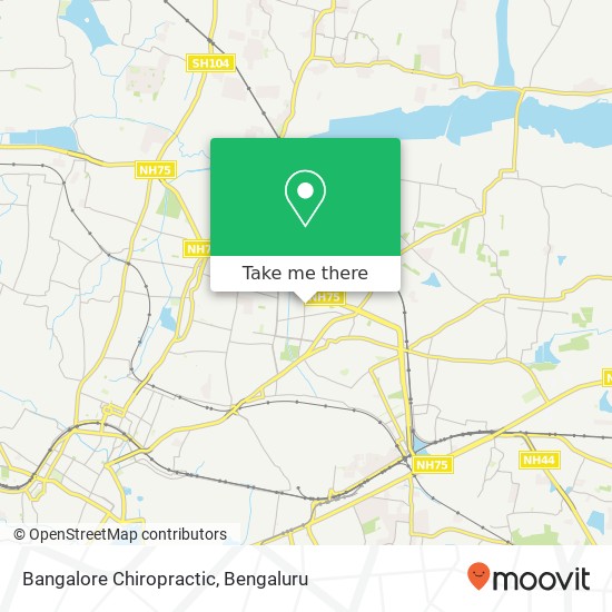 Bangalore Chiropractic map