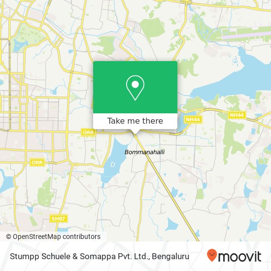 Stumpp Schuele & Somappa Pvt. Ltd. map