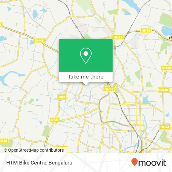 HTM Bike Centre map