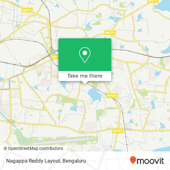 Nagappa Reddy Layout map