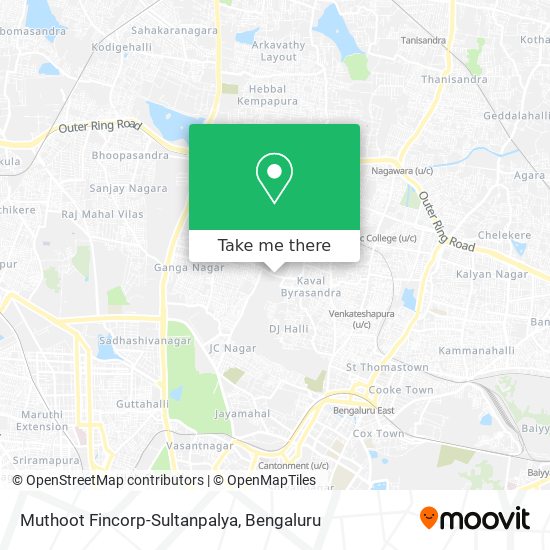 Muthoot Fincorp-Sultanpalya map