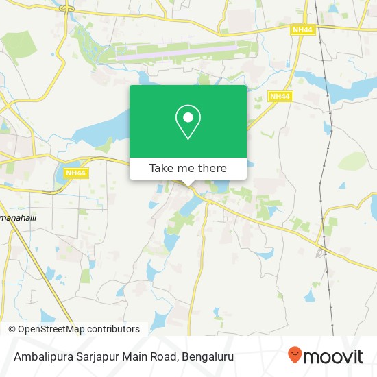 Ambalipura Sarjapur Main Road map
