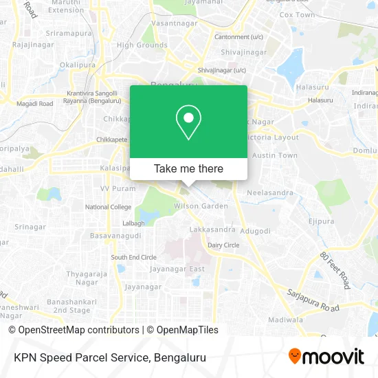 KPN Speed Parcel Service map