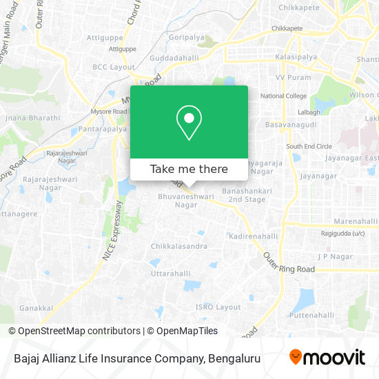 Bajaj Allianz Life Insurance Company map