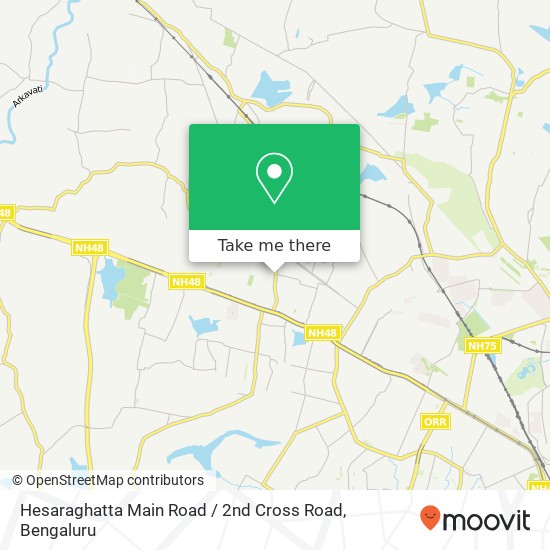 Hesaraghatta Main Road / 2nd Cross Road map