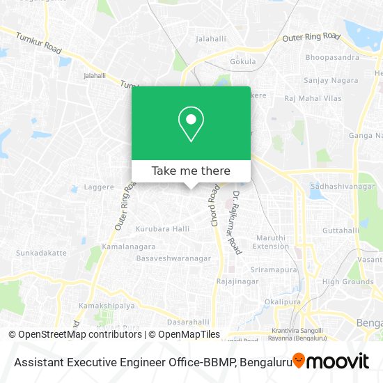 Assistant Executive Engineer Office-BBMP map