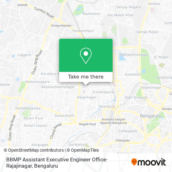 BBMP Assistant Executive Engineer Office-Rajajinagar map