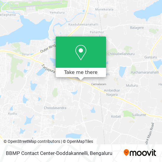 BBMP Contact Center-Doddakannelli map