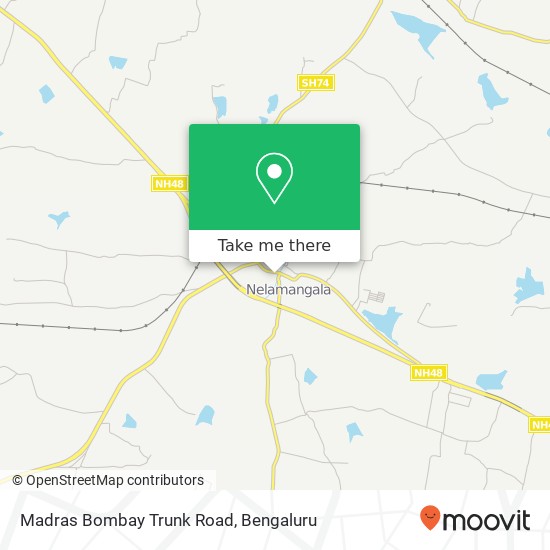 Madras Bombay Trunk Road map