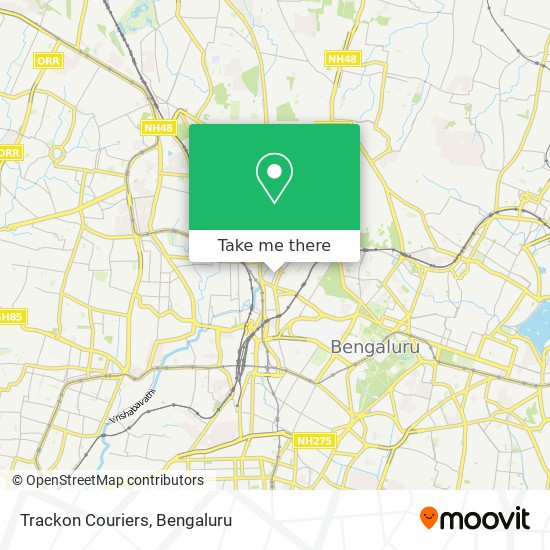 Trackon Couriers map