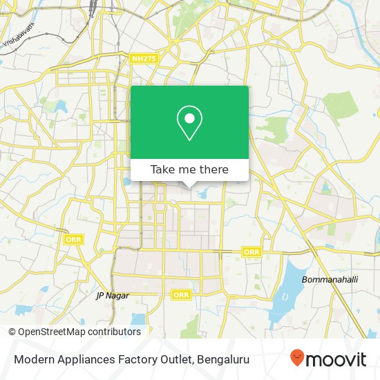 Modern Appliances Factory Outlet map