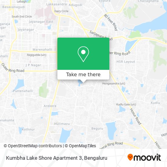 Kumbha Lake Shore Apartment 3 map