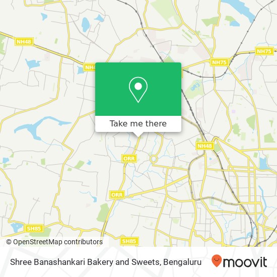 Shree Banashankari Bakery and Sweets map