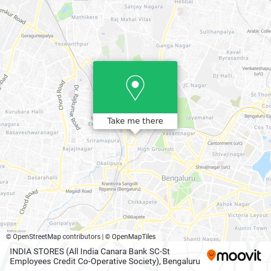 INDIA STORES (All India Canara Bank SC-St Employees Credit Co-Operative Society) map