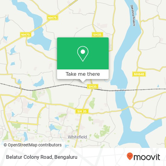 Belatur Colony Road map