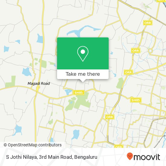 S Jothi Nilaya, 3rd Main Road map