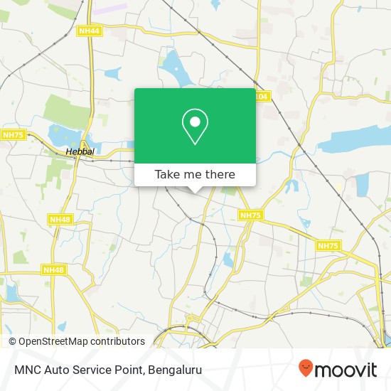 MNC Auto Service Point map