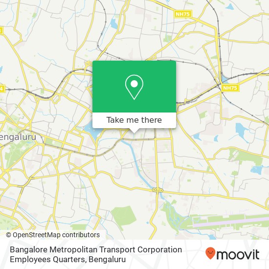 Bangalore Metropolitan Transport Corporation Employees Quarters map