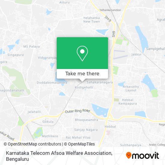 Karnataka Telecom Afsoa Welfare Association map