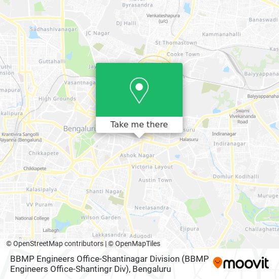 BBMP Engineers Office-Shantinagar Division (BBMP Engineers Office-Shantingr Div) map