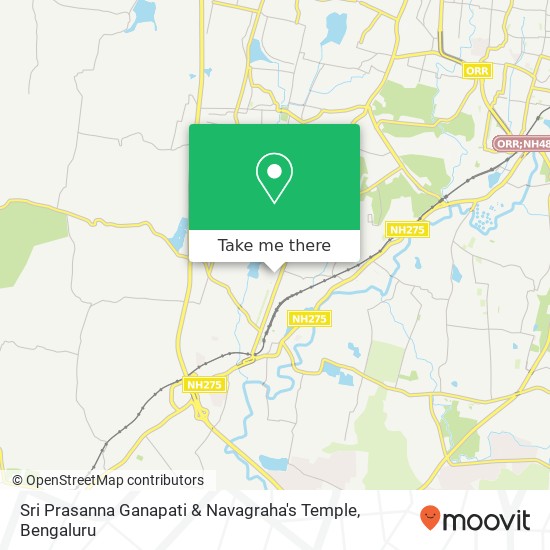 Sri Prasanna Ganapati & Navagraha's Temple map