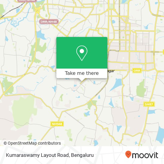 Kumaraswamy Layout Road map