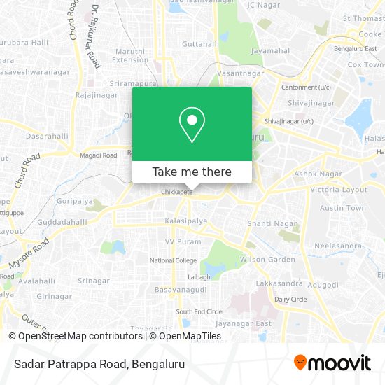 Sadar Patrappa Road map