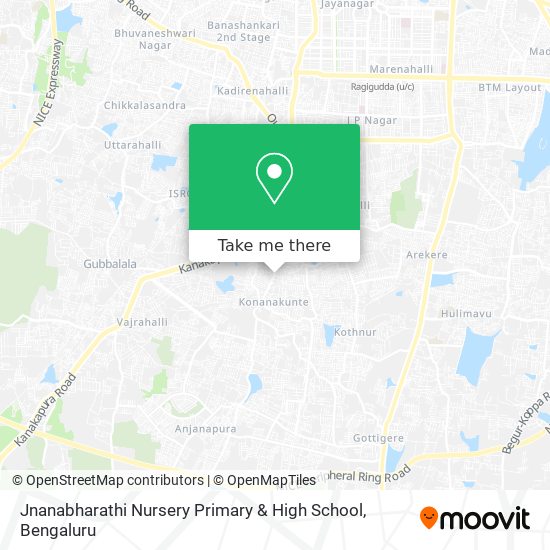 Jnanabharathi Nursery Primary & High School map