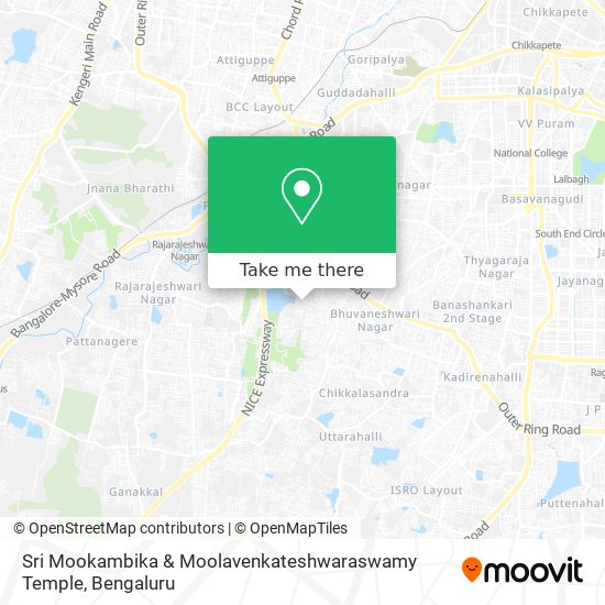 Sri Mookambika & Moolavenkateshwaraswamy Temple map