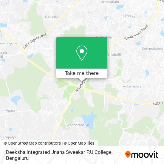 Deeksha Integrated Jnana Sweekar P.U College map