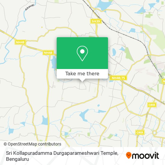 Sri Kollapuradamma Durgaparameshwari Temple map