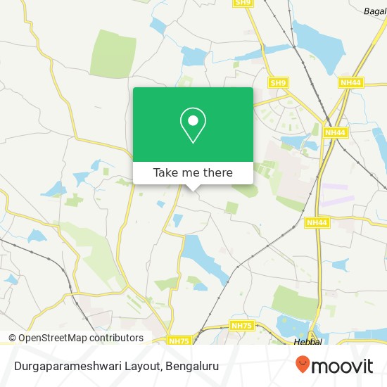 Durgaparameshwari Layout map