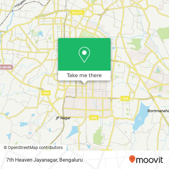 7th Heaven Jayanagar map